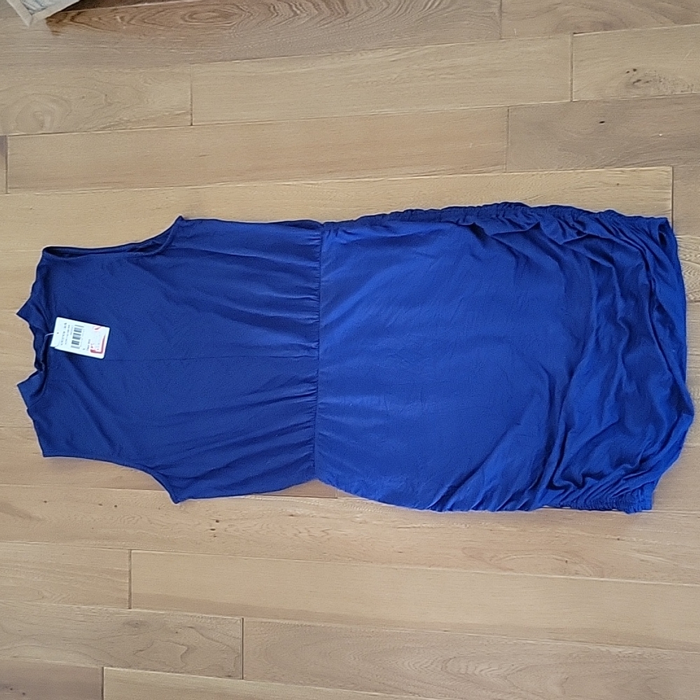 NWT‎ Socialite Royal Blue Sleeveless Ruched Side Dress Small